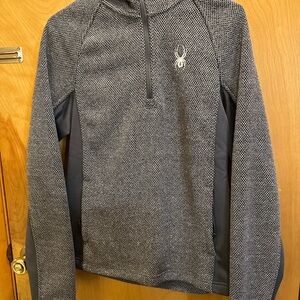 Spyder women’s Black and Gray Zip-Up Sweater